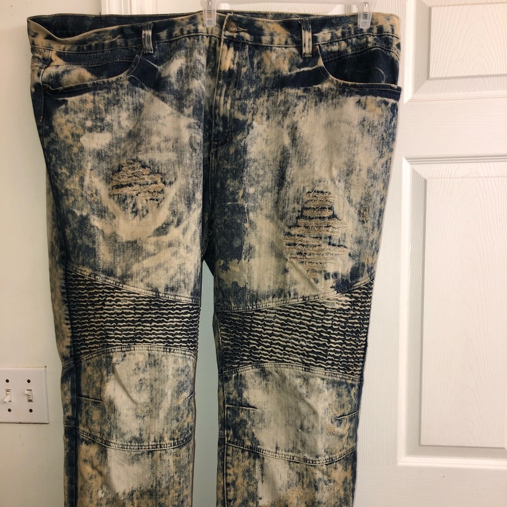 Stained colored pants